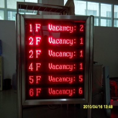 停車位數(shù)量統(tǒng)計(jì)、顯示、指引屏